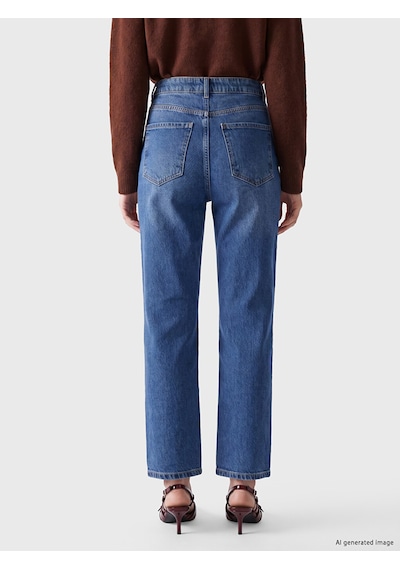 Lcw Comfort İndigo Straight Fit Kadın Jean Pantolon