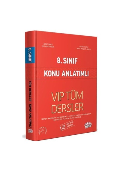 8. Sınıf VİP Tüm Dersler Konu Anlatım LGS - Editör YayınEVİ