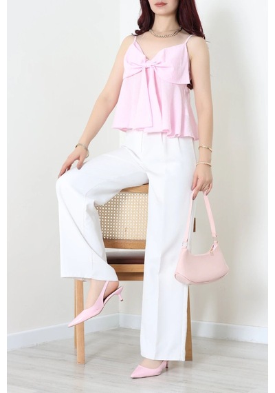Modi Askılı Bluz Pembe - 4275.1247. Acık Pembe
