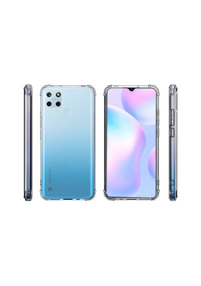 Zore Realme C25y Kılıf Omsy 2mm Anti Shock Silikon - Renksiz
