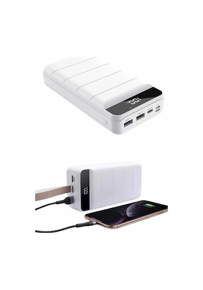 50.000 Mah Powerbank Turbo Hızlı Led Göstergeli Android İos Uyumlu Taşınabilir Askılı Diğer 55876746
