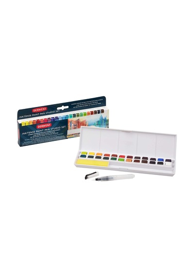 Derwent Inktense Paint Pan Studio Set 24'lü