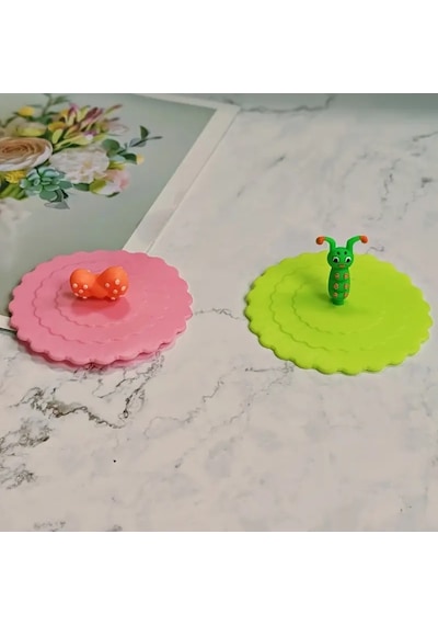 Konyax Silikon Bardak Kapağı Çok Renkli