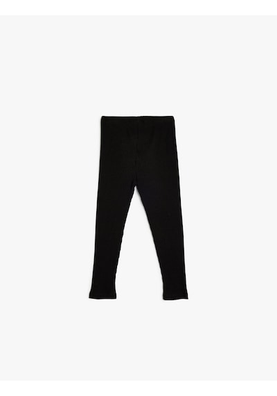Koton Basic Tayt Beli Lastikli Kaşkorse Pamuklu Siyah 5wmg40005ak Siyah