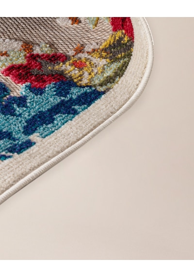 Madame Coco Flavigny Oval Halı - Koyu Bej/kahverengi - 160x230 Cm 8684427189771 Çok Renkli