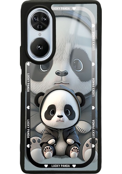 Reeder S19 Max Pro S Edge White Lucky Panda Tasarımlı Glossy Telefon Kılıfı Çok Renkli