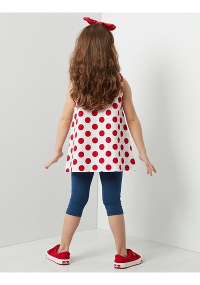Denokids Puanlı Lily Tunik Takım Çok Renkli