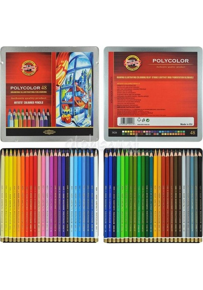 Koh-I-Noor Polycolor Kuru Boya Kalemi 48Li Set