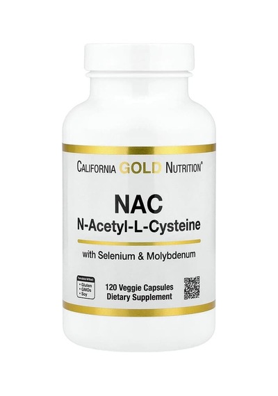 California Gold Nutrition, N-acetyl L-cysteine With Selenium & Molybdenum, 120 Veggie Capsules Aromasız