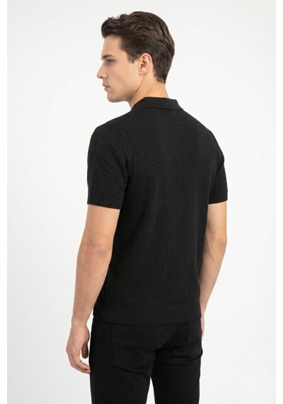 Baglan Erkek Spor Polo Yaka Triko Tişört Bgl-st05371 Siyah