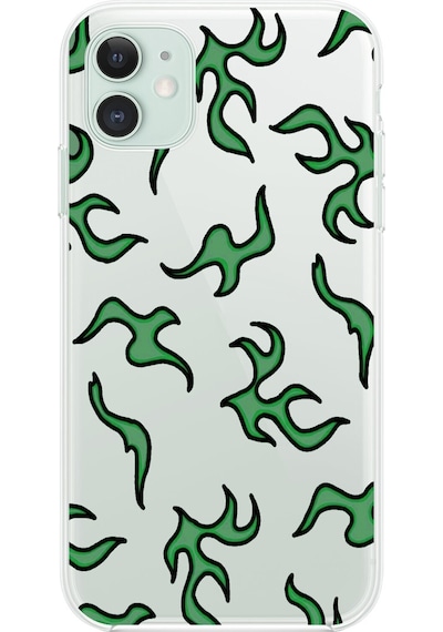 Apple Uyumlu iPhone 11 Şeffaf Kılıf Şeffaf Wallpaper 5 Tasarımlı