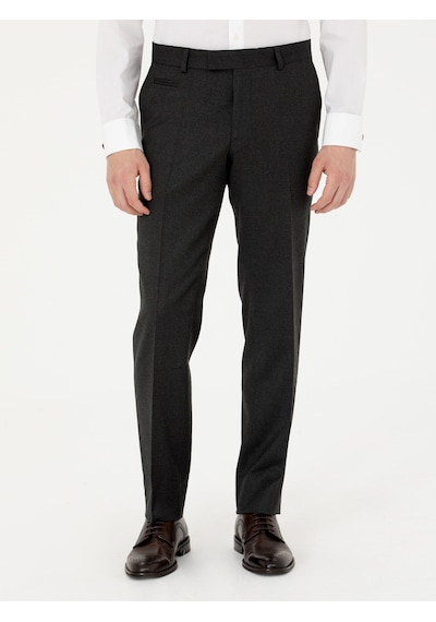 Cacharel Yeşil Slim Fit Yün Karışımlı Kumaş Pantolon Yesıl