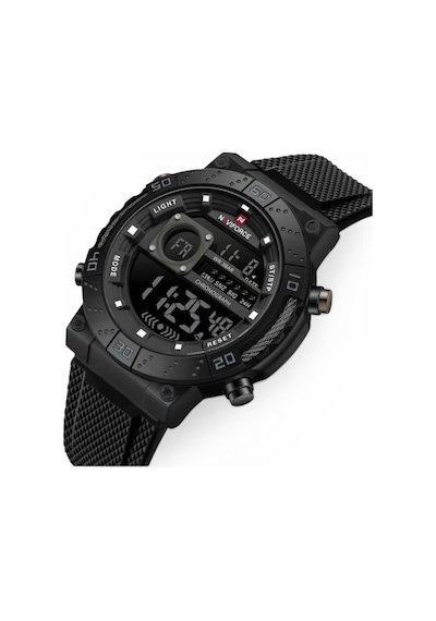 Naviforce Dijital Erkek Kol Saati Alarm Kronometre Siyah