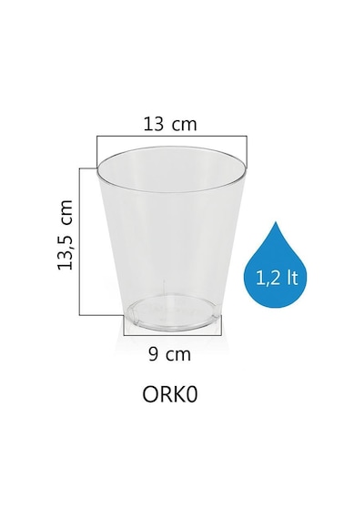 Serinova Orkide Kabı Saksı 1.2 Lt 48183936