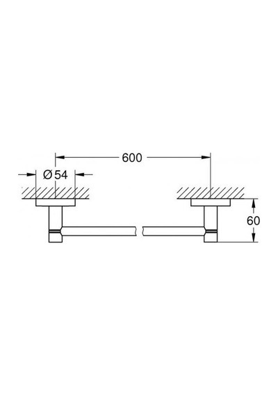 Grohe Essentials Uzun Havluluk Banyo Aksesuarı - 40366001 Krom