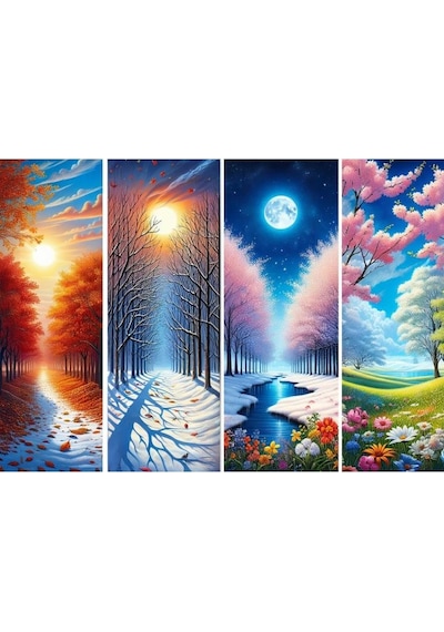 Art Puzzle Mevsim Kapıları 1000 Parça - 41017