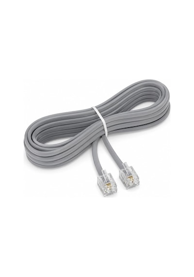 Primex Px-kkt20 2cx0.10mmx7 20 Metre Adsl Rj11 Telefon Kablosu Gri, Adsl, Vdsl 2 Canlı Kablo Standart