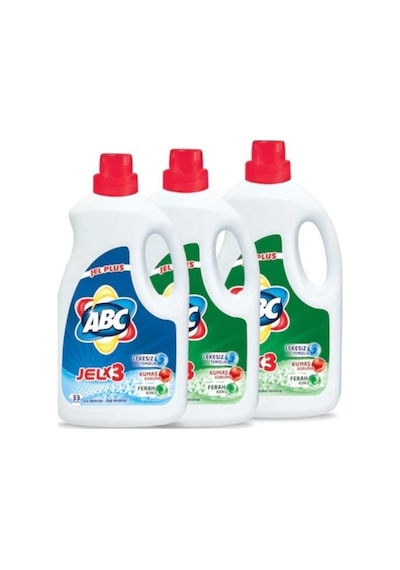 ABC Jel Plus Dağ Ferahlığı + Bahar Ferahlığı Sıvı Bulaşık Deterjanı 3 x 2145 ML