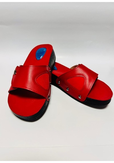 Style Comfort Ortopedik Halluks Valgus Anatomik Taban Kemik Çıkıntısı Ve Topuk Dikeni Terliği Cırtlı Schwjl.03 Kırmızı
