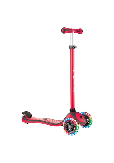 Globber Primo Plus Işıklı Scooter - Kırmızı Kırmızı