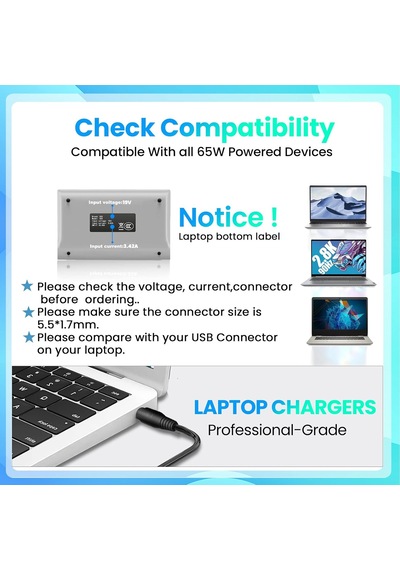 Acer Aspire 1 İçin 65w Ac Adaptör Şarj Cihazı Değiştirme 1 3 5 E5 V5 E15 Es1 E5 F5 F15 E 15 1 5f 5 15 V5 V7 R7-571 R3 S3 M3 M5 S1 Es1 -s12 Es1-511 E5-553 E5-575
