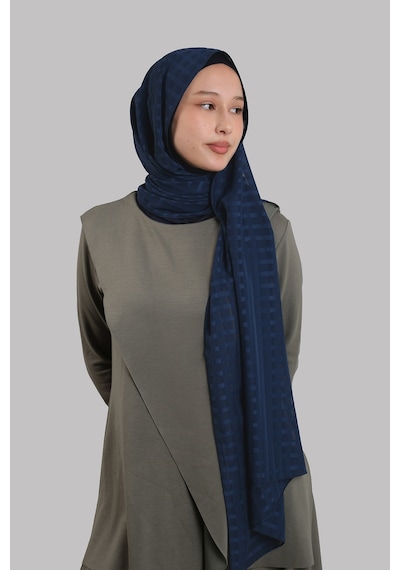 Hürrem Bone Laci Pratik Hazır Geçmeli Şal Desenli Şifon Hijab Boneli 2415 02