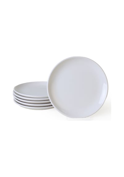 Keramika Beyaz Delta Pasta Tabağı 17 Cm 6 Adet 006 Beyaz