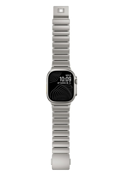 Watch 7 45mm Zore Krd-152 Titanyum Silikon Kordon - Gri-turuncu