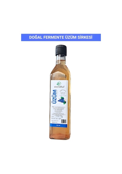 Einnatur Doğal Fermente Üzüm Sirkesi %100 Saf Katkısız 500 ML