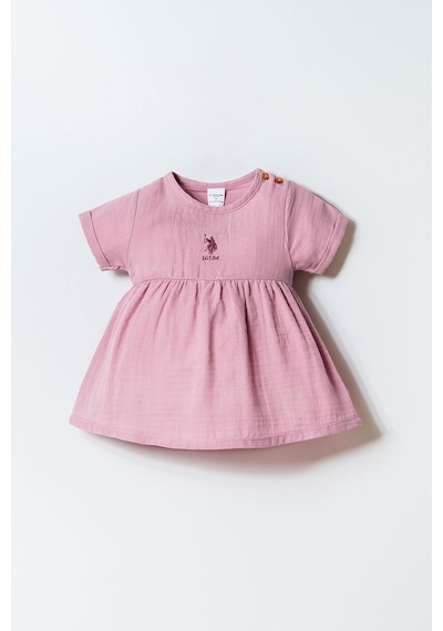 U.S. Polo Assn. U.s. Polo Assn Kız Bebek Elbise Lila-2524