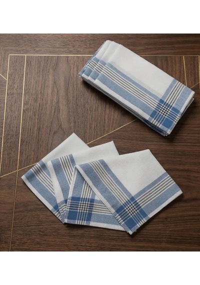Biçomi Şah Desenli Pamuklu 12 Li Hijyen Ve Şıklık Seti 30x30 Cm Çok Renkli