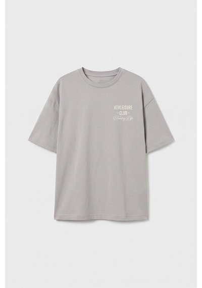 Taş Oversize Kısa Kollu Baskılı Kız Çocuk T-shirt - 75175