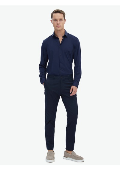 Kip Lacivert Regular Fit Casual Gömlek Lacivert