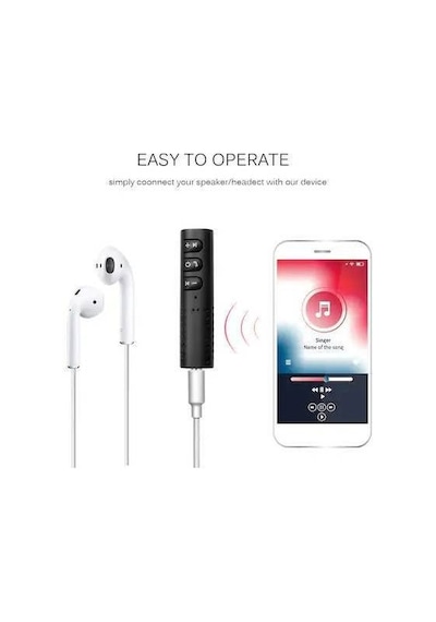 Aux Bluetooth Araç Kiti-dahili Mikrofonlu Bluetooth Telefon Araç N11.393