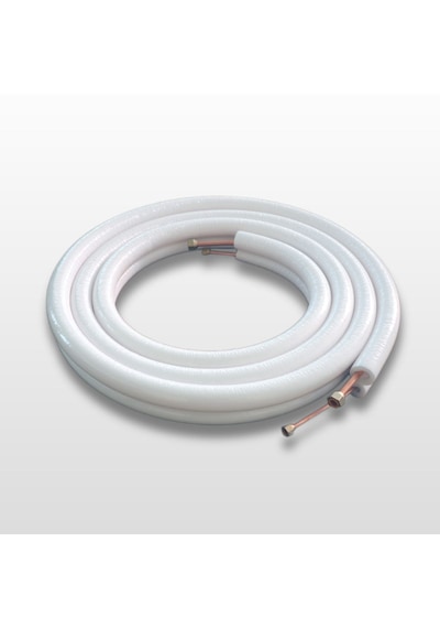 50 Metre 1/4-5/8 Vrv Pro Beyaz İzolasyonlu Bakır Boru 0.8mm