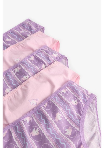 Penti Pembe Kız Çocuk Sleepycorn Pamuklu 5'li Slip Külot