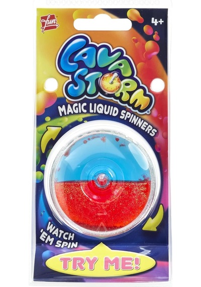 Stress Giderici Duyusal Fidget Simli Sıvılı Renkli Plastik Topaç - 1 Adet