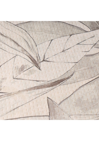 Soft Leaf Dikdörtgen Sihirli Banyo Paspası - Ekru - 50x70 Cm Çok Renkli