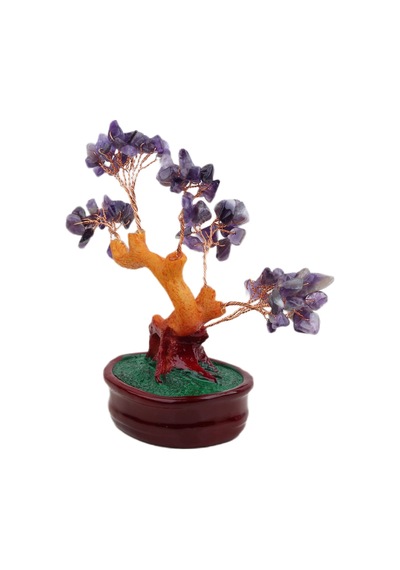 Feng Shui Doğal Kuvars Taşlı Bonsai Şans Bereket Çakra Meditasyon Ağacı Biblo Ev Ofis Hediyesi Mdl 2