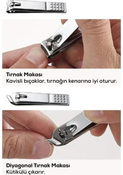 2'li Profesyonel Tırnak Makası Seti