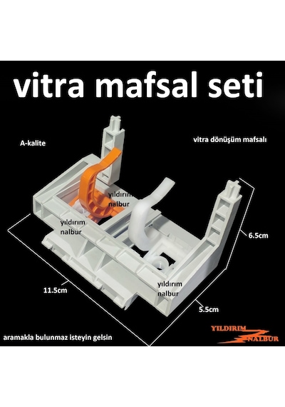 VitrA Gömme Rezervuar Dönüşüm Seti Buton ve Mafsal Takım Set Manu