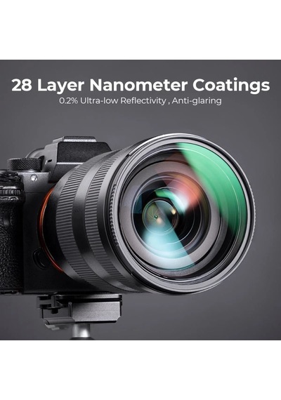 K&f Concept 39mm Nano-x Mcr Mc-uv 28 Çok Katmanlı Kaplamaya Sahip Koruma Filtresi 8k Ultra Hd