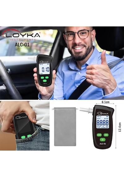 Loyka Alc-01 Dijital Alkolmetre / Hassas Promil Ölçüm Cihazı