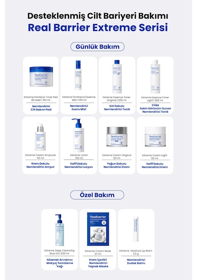 Pantenol İçerikli, Nemlendirici Cilt Bakım Pedi Realbarrıer Extreme Panthenol Toner Pad