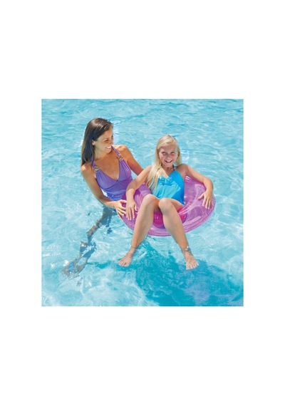 76 Cm Jumbo Deniz Havuz Simidi 8 Yaş Üstü İçin / Transparent Swim Tube - 59260 Pembe