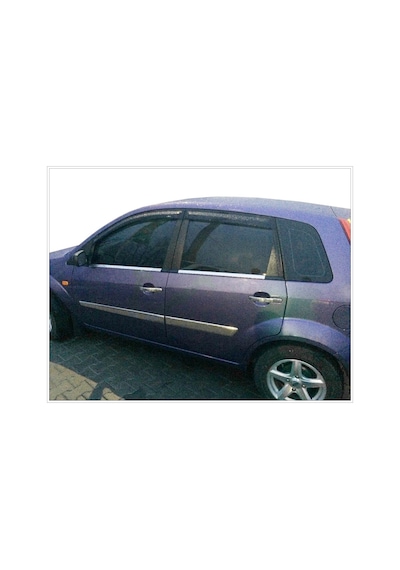 Ford Fiesta Krom Cam Çıtası 4 Prç. 2001-2010 Paslanmaz Çel...