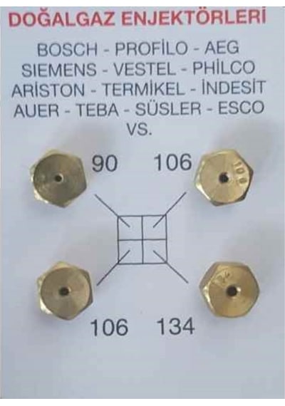Doğalgaz Enjektör Ocak Takımı (Bosch Uyumlu, Siemens, Profilo, Vestel ) - 207388679
