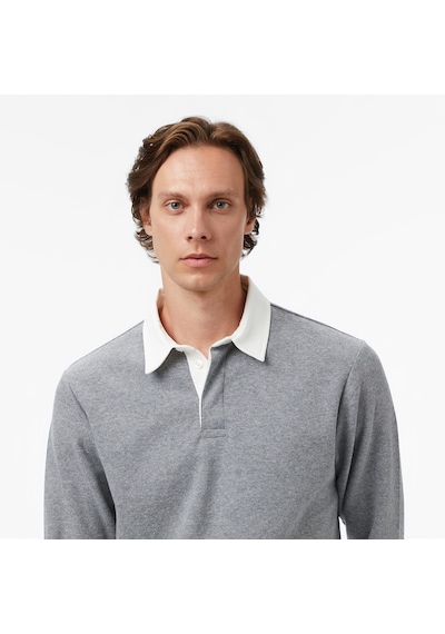 Nautica Erkek Gri Classic Fit Uzun Kollu Polo Yaka T-shirt Düz K57011t Gri