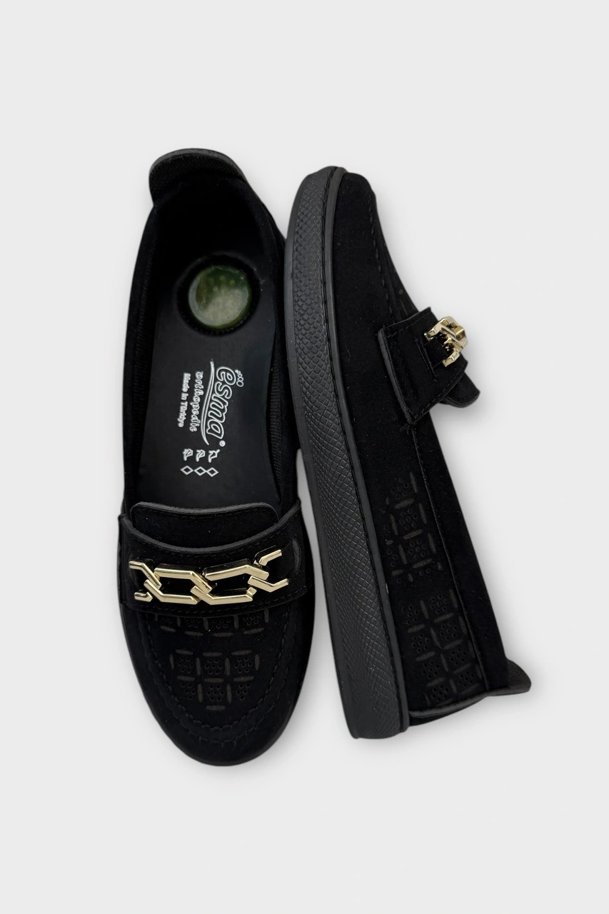 Kadın Günlük Hafif Mevsimlik Rahat Casual Ayakkabı Siyah - Altın Siyah - Altın Kadın Günlük Hafif Mevsimlik Rahat Casual Ayakkabı Siyah - Altın Siyah - Altın