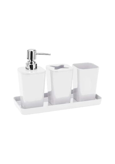 Tmall Home Design Banyo Seti 4 Prç.Beyaz-101418 Beyaz